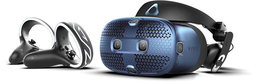 VIVE Cosmos headset and controllers