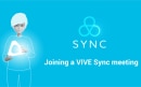 الانضمام إلى اجتماع VIVE Sync